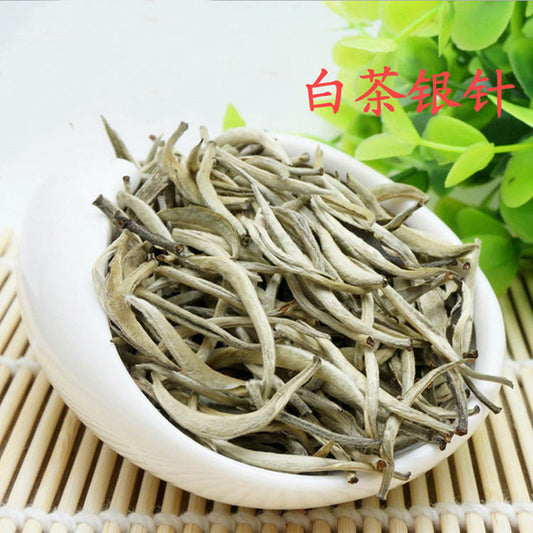 Silver Needle White Tea Baihao Yinzhen Chinese Premium White Tea Loose Leaf 100g
