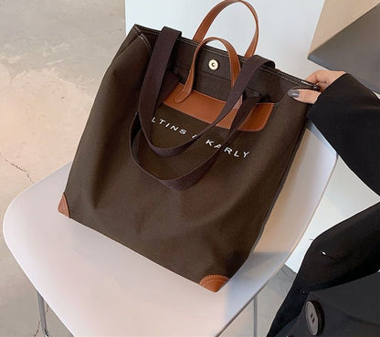 Canvas Handbag Summer Soft Shoulder Handbag Travel Tote Shopper Bags Travelling