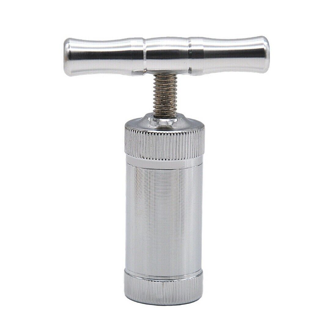 Aluminum Compressor Pressure Tobacco Herb Press Squeezer Herbal Crusher T Handle