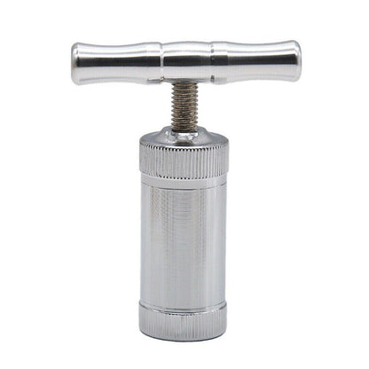 Aluminum Compressor Pressure Tobacco Herb Press Squeezer Herbal Crusher T Handle