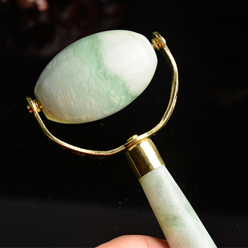 Natural Jade Gua Sha Massage Health Therapy Tool Face Thin Roller Massager