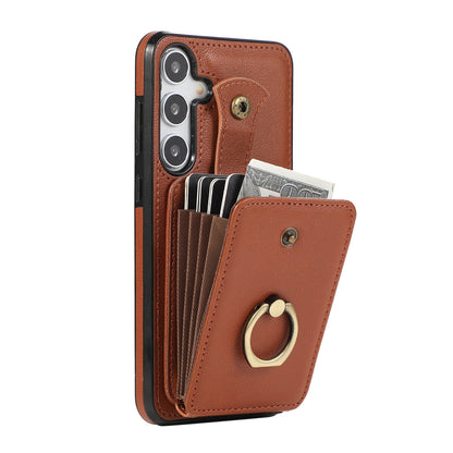 For Samsung Galaxy A26 5G A36 A56 Case Wallet with Card Holder 360°Rotation Ring