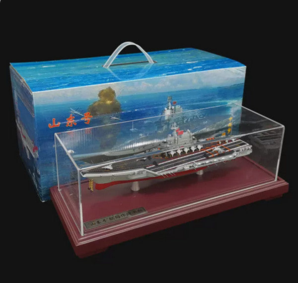 1:1000 36CM Shandong Aircraft Carrier #17 Warship Diecast Battle Ship Model