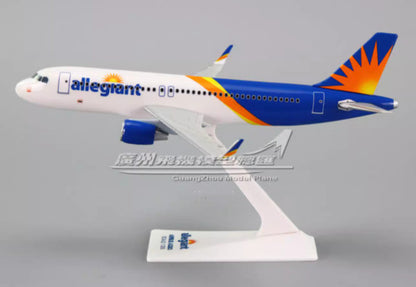 1:200 allegrant AIRBUS A320 Passenger Plane ABS Plastic Plane Aircraft Model