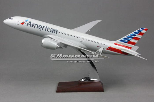 43CM American BOEING 787-8 N800AN Passenger Airplane Resin Aircrarft Plane Model