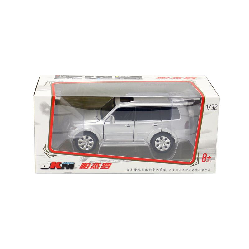 1:32 Diecast Mitsubishi Pajero Metal Car Model Toy Door Open Sound Light Gift