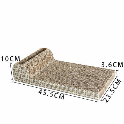 Corrugated Cat Scratch Toy Board Pad Grinding Nail Interactive Protect Furniture