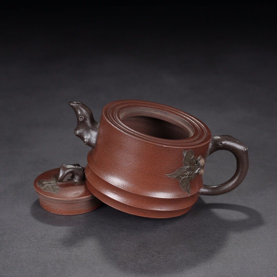 Chinese Yixing Zisha Clay Handmade Exquisite Teapot（桃韵 底款：顾景舟）