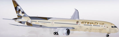 1:200 34CM Herpa ETIHAD BOEING 787-10 Passenger Airplane ABS Plastic Plane Model