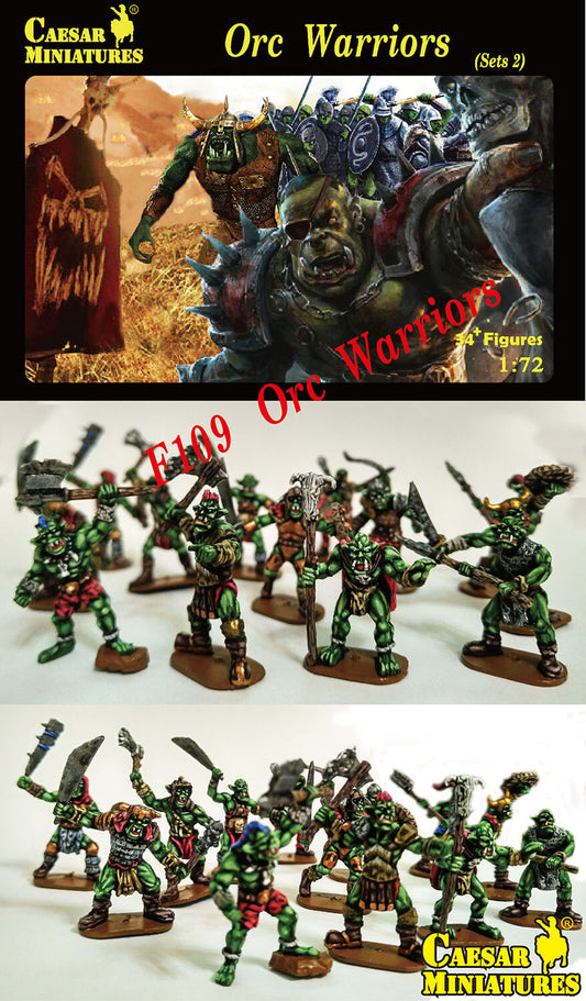 Orc Warriors Sets 2 1/72 Soldiers Figures model Kit CAESAR
