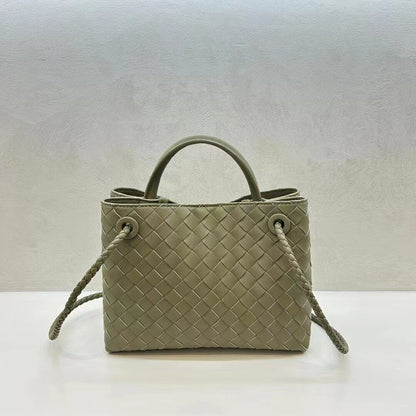 Rope Buckle Braided Tote Bag One Shoulder Portable Cross-body Women's Bag