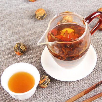 100g Yunnan Black Tea Dianhong Manual Lily Hydrangea Golden Bud Honey Aroma