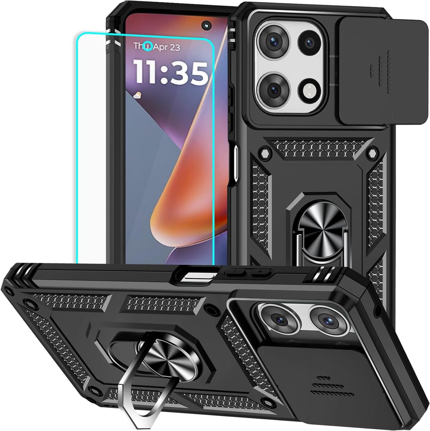 For Moto G 5G 2025 Case with Screen Protector: [Military Grade 20Ft. Drop Tested