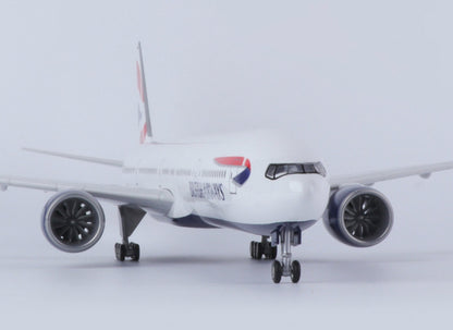 47CM 1:157 BRITISH AIRWAYS BOEING 777-300ER Airplane Landing Gears Resin Model