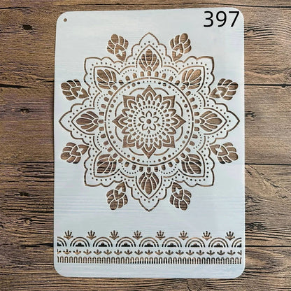 Wall Painting Stencils A4 Plastic Stamp Scrapbook Album Embossing Craft Template