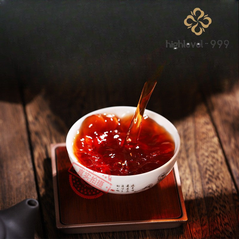 357g 2006 Yunnan Pu'er Tea Ripe Puerh Aged Seven Sons Cake Old Tea Cake