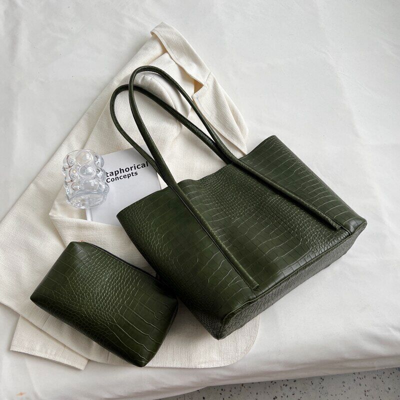 PU Leather Shoulder Bag Women Winter Female Handbags Purses Tote Bags
