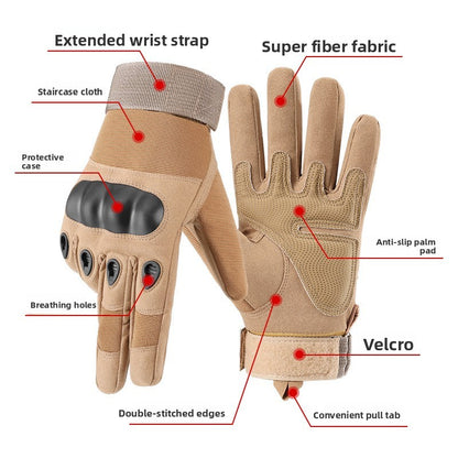 Combat Training Sports Fitness Cycling Full Finger Touchscreen Gloves-USA