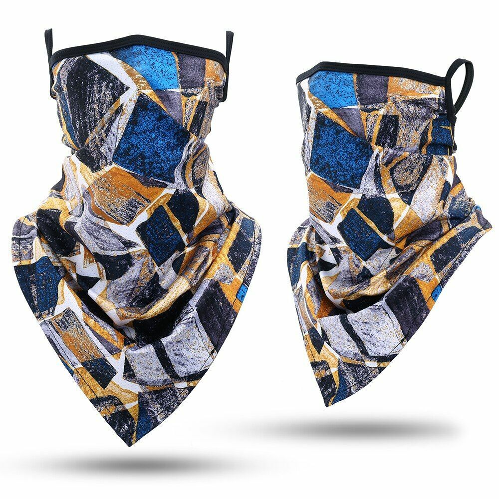 Printed Bandana Cycling Ear Face Mask Neck Gaiter Hunting Running Scarf 26*42 CM