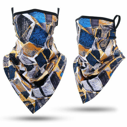 Printed Bandana Cycling Ear Face Mask Neck Gaiter Hunting Running Scarf 26*42 CM