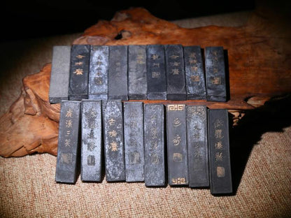 2Pc 31g 20-30 Year Old Antique Ink Stick Oil Soot Inkstick Calligraphy Painting
