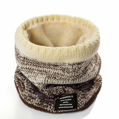 Winter Hiking Scarf Bandana Mask Cashmere Knitted Neck Warmer Face Fleece Shawl