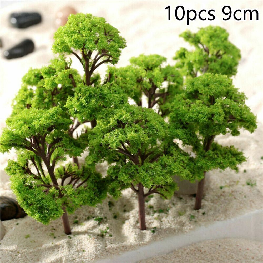 Artificial Miniature Tree 20-70Pcs Plastic Train Scenery Railroad Building Decor