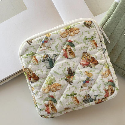 Napkin Storage Bag Cotton Coin Purse Jewelry Organizer Pouch Makeup Cosmetic Bag