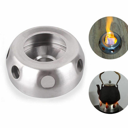 Outdoor Stainless Steel Alcohol Stove Camping Equipment Hiking Wood Mini Picnic
