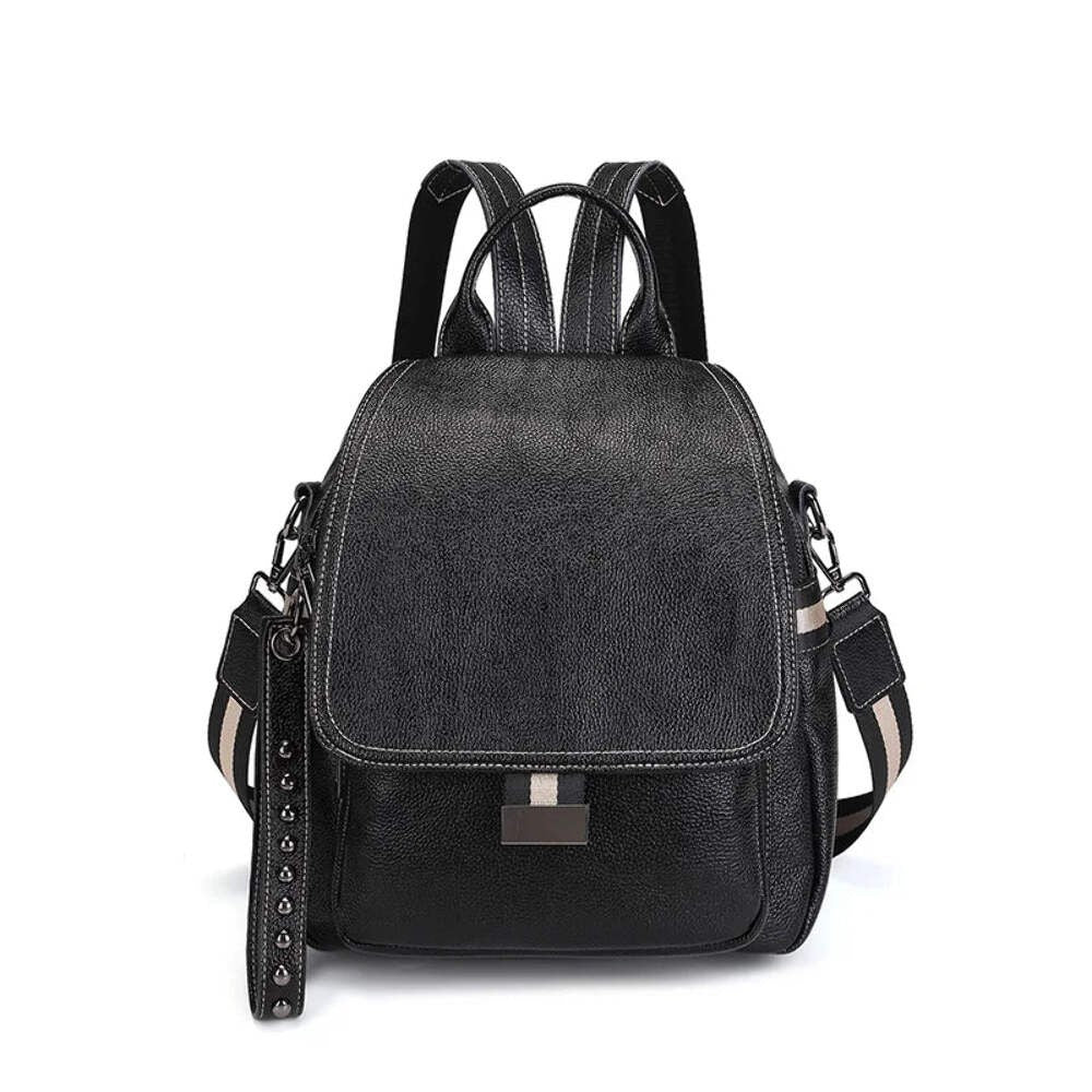 Genuine Leather Backpack Anti Theft Vintage Style