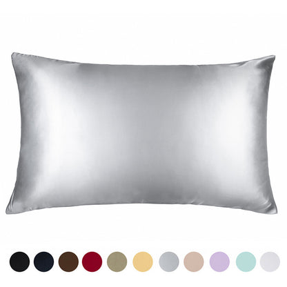Pure Mulberry Silk Pillowcase Zippered 100% Silk Nourishes Hair Skin One piece