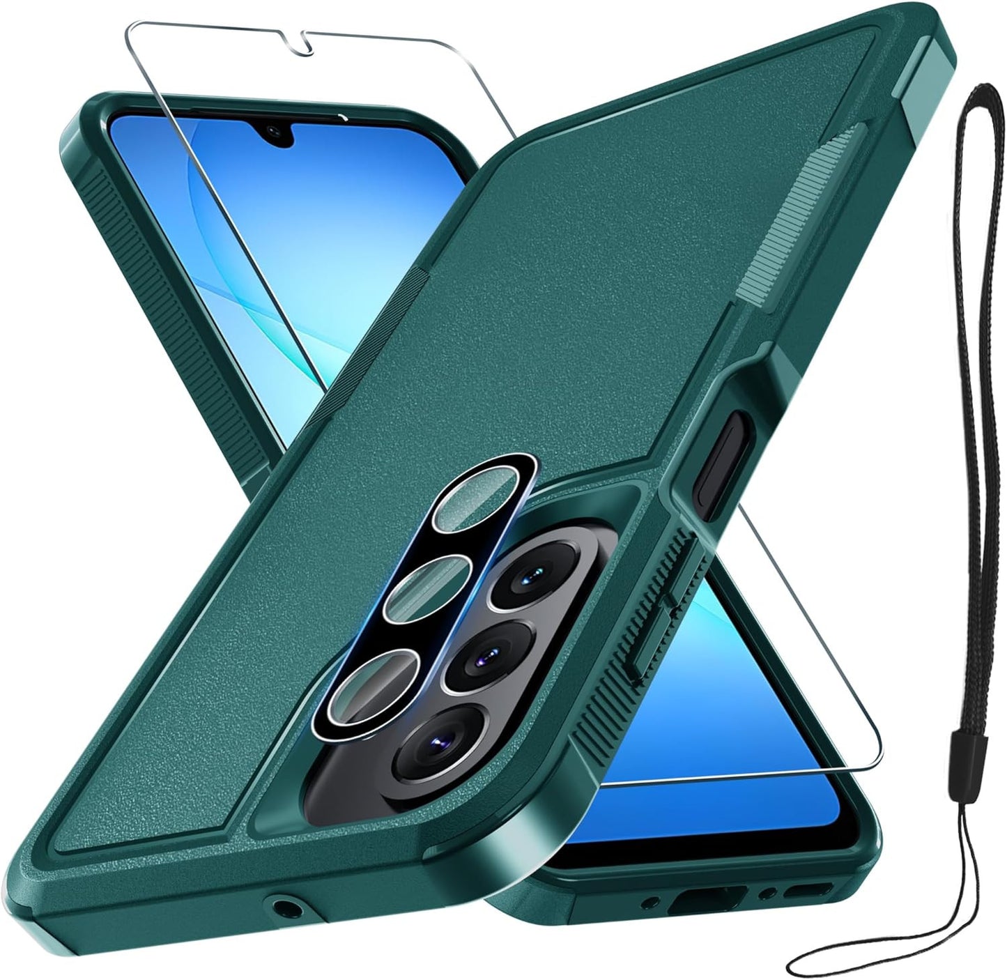 Case for Samsung Galaxy A17 5G Phone Cover with Screen Protector+Camera Lens Cov