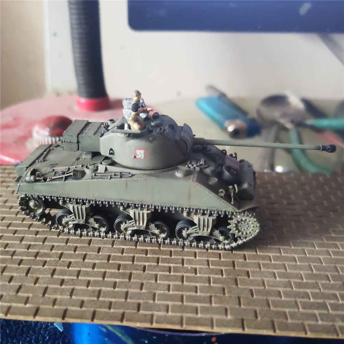 3D Printed 1/72 British Firefly Vc Tank Finished Product