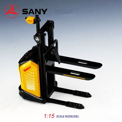 1:15 SANY Pallet Stacking Forklift Truck AGV Contruction Machine Diecast Model