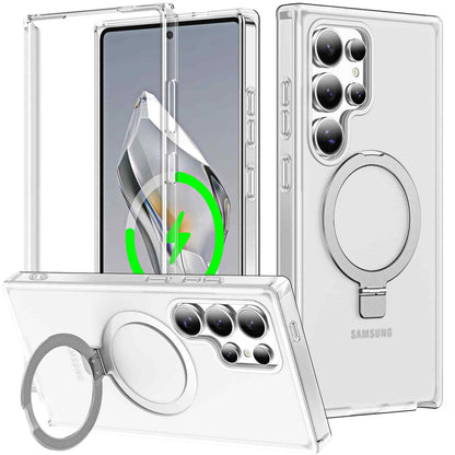 For Samsung Galaxy S25 Ultra/S25+/S25 Case with Magnetic Invisible Ring Stand