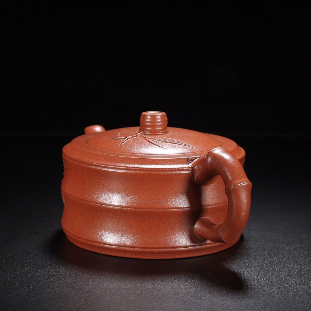 Chinese Yixing Zisha Clay Handmade Exquisite Teapot （竹韵 底款：周桂珍）