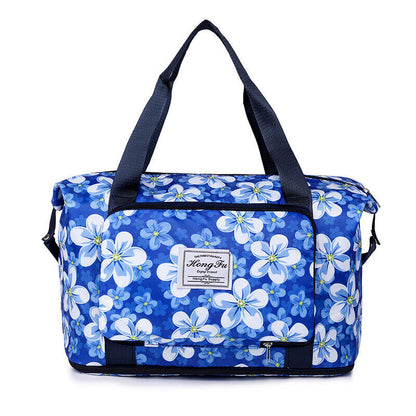 Printed Dry Wet Separation Gym Bag Extensible Waterproof Travel Sports Fitness