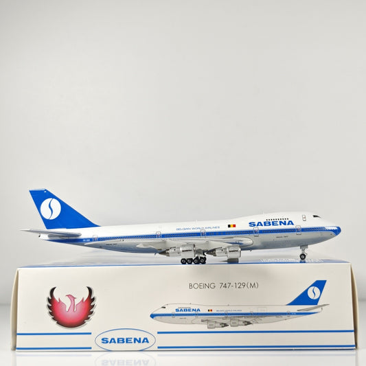1:400 Phoenix Sabena Boeing 747-100 OO-SGA Airplane Diecast Aircraft Plane Model