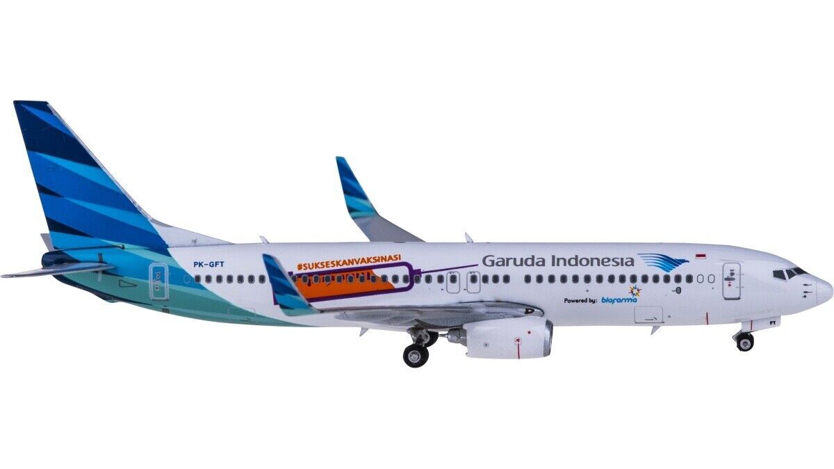 1:400 Phoenix Garuda Indonesia BOEING 737-800 Passenger Airplane Diecast Model