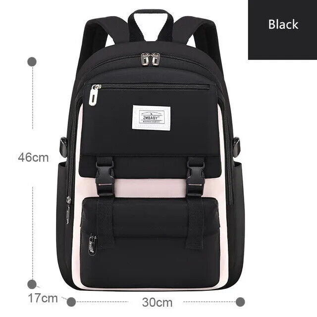 Girl Children Backpack School Bag Back Pack Pink Kid Child Schoolbag Class Kit