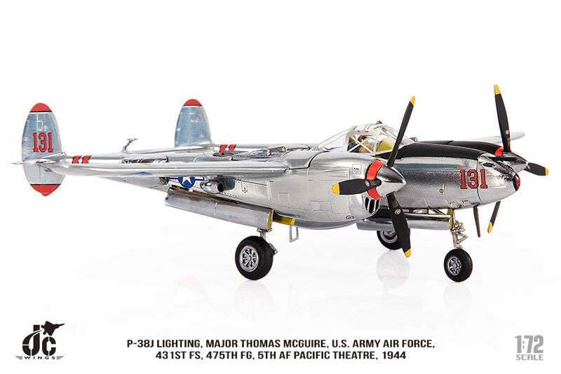 1:72 JC Wings P-38J LIGHTING,MAJOR THOMAS MCGUIRE. US ARMY Fighter Diecast Model