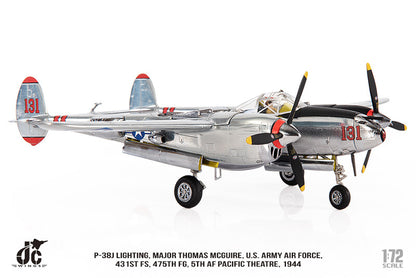 1:72 JC Wings P-38J LIGHTING,MAJOR THOMAS MCGUIRE. US ARMY Fighter Diecast Model