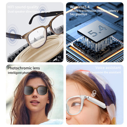 New fashion Bluetooth audio smart glasses Sunglasses Open earbuds 2 speakers