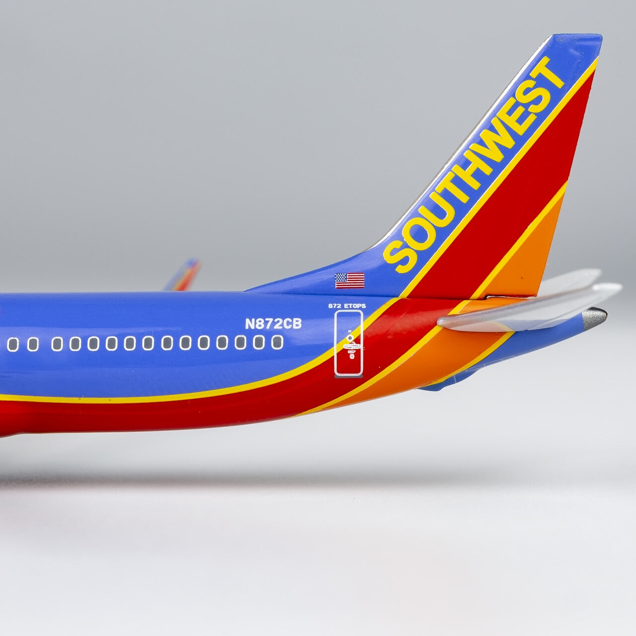 1:400 NG Lite Southwest Airlines B737 MAX8 Passenger Diecast Aircraft Model
