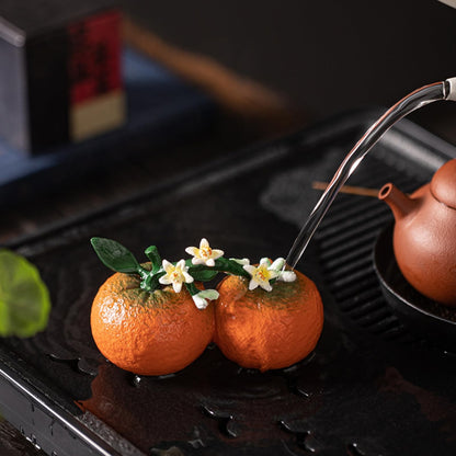 Color Change Resin Tea Pet Ornament 10.9cm Tea Play Kung Fu Tea Tray Accessories