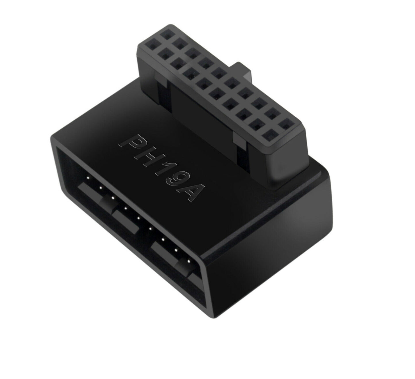 USB 3.0 19Pin/20pin Male to Female Extension Adapter 90 Degree for Motherboard