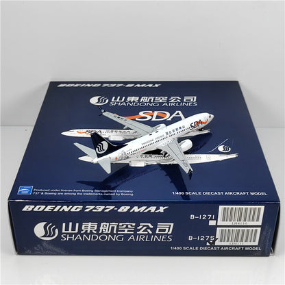 1:400 JC Wings SDA BOEING B737MAX8 Passenger Airplane Diecast Aircraft Model