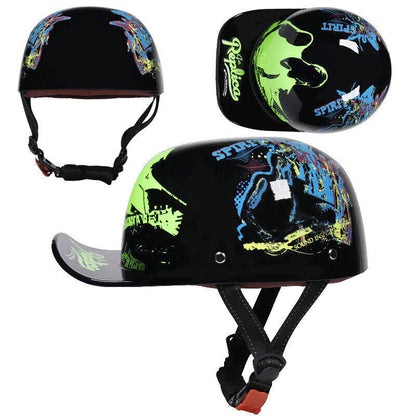 Motorcycle Helmet Baseball Cap Unisex Adults Motorcycle Half Helmet S/M/L/XL