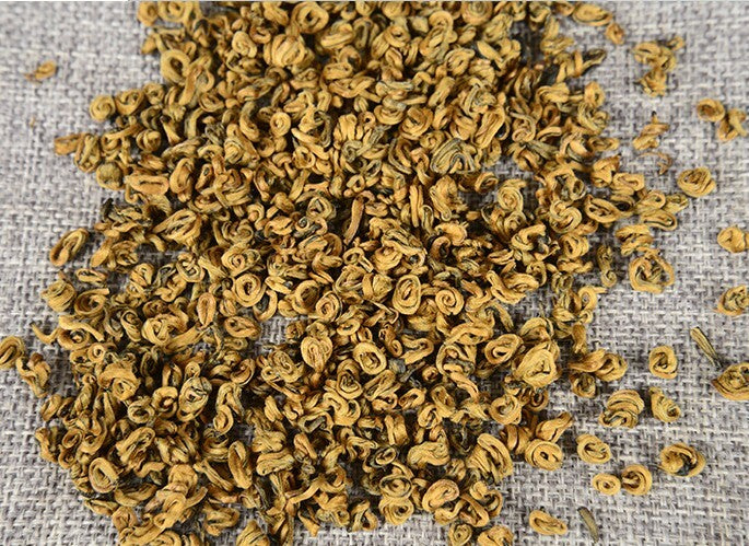Yunnan Dianhong Golden BI LUO Chun Black TEA,China DianHong Thé,red pi lo tee