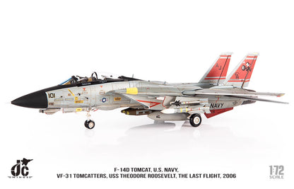 1:72 JC Wings F-14D TOMCAT, U.S. NAVY THE LAST FLIGHT 2006 Fighter Diecast Model